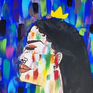 "The Aura Goddess" hand painted by myself,